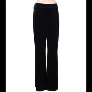 Halston Velour Velvet Black elastic pull on pants small